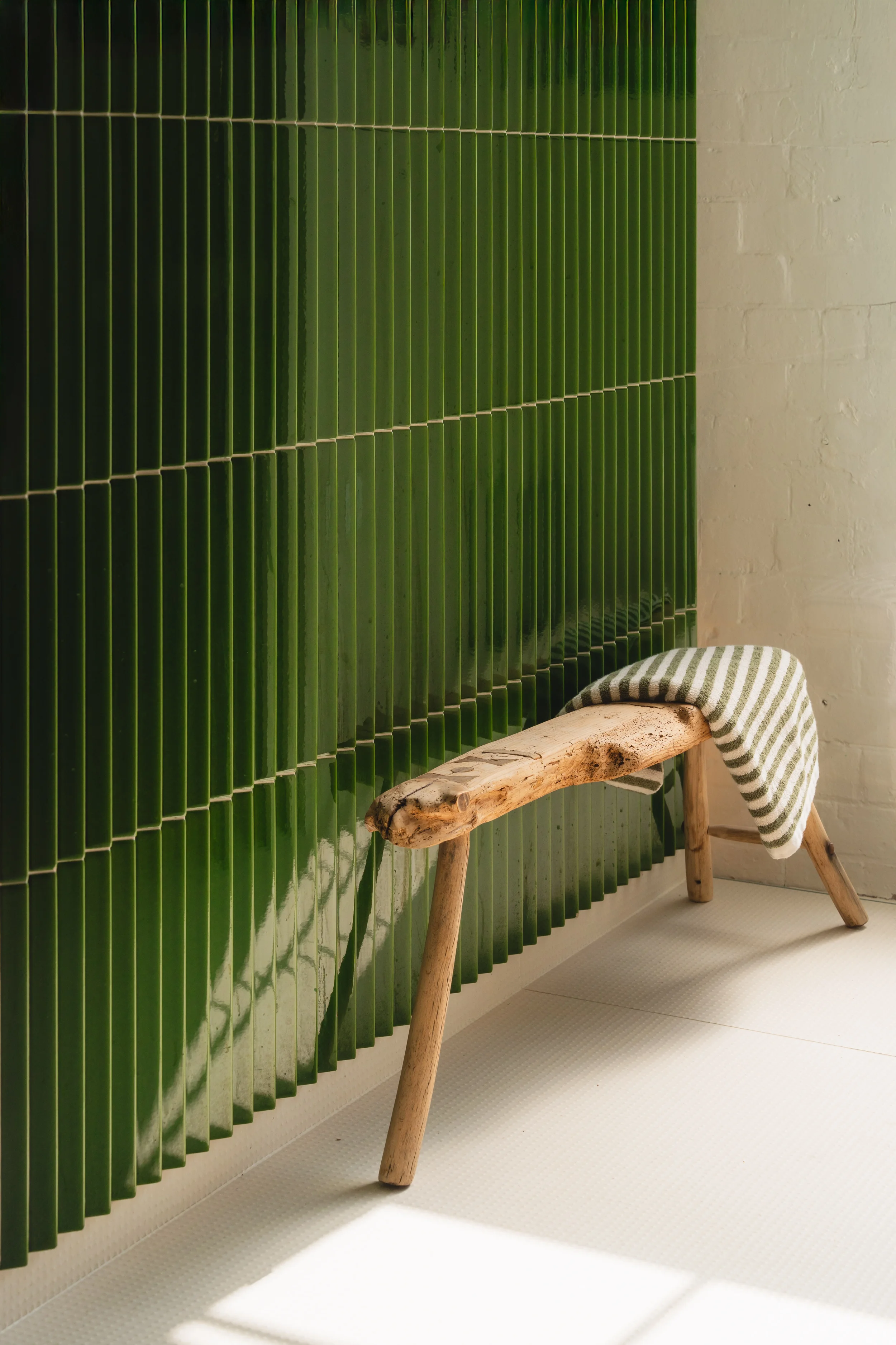 Mutina Rombini textured ceramic tiles on display at the PietraCasa Showroom in Poole, supplying luxury designer surfaces across the South Coast.