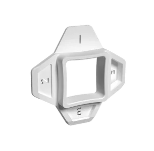 A specialized white plastic component from the Peygran Tile Leveling System, designed for precision alignment and height adjustment in professional tile installations supplied by PietraCasa.