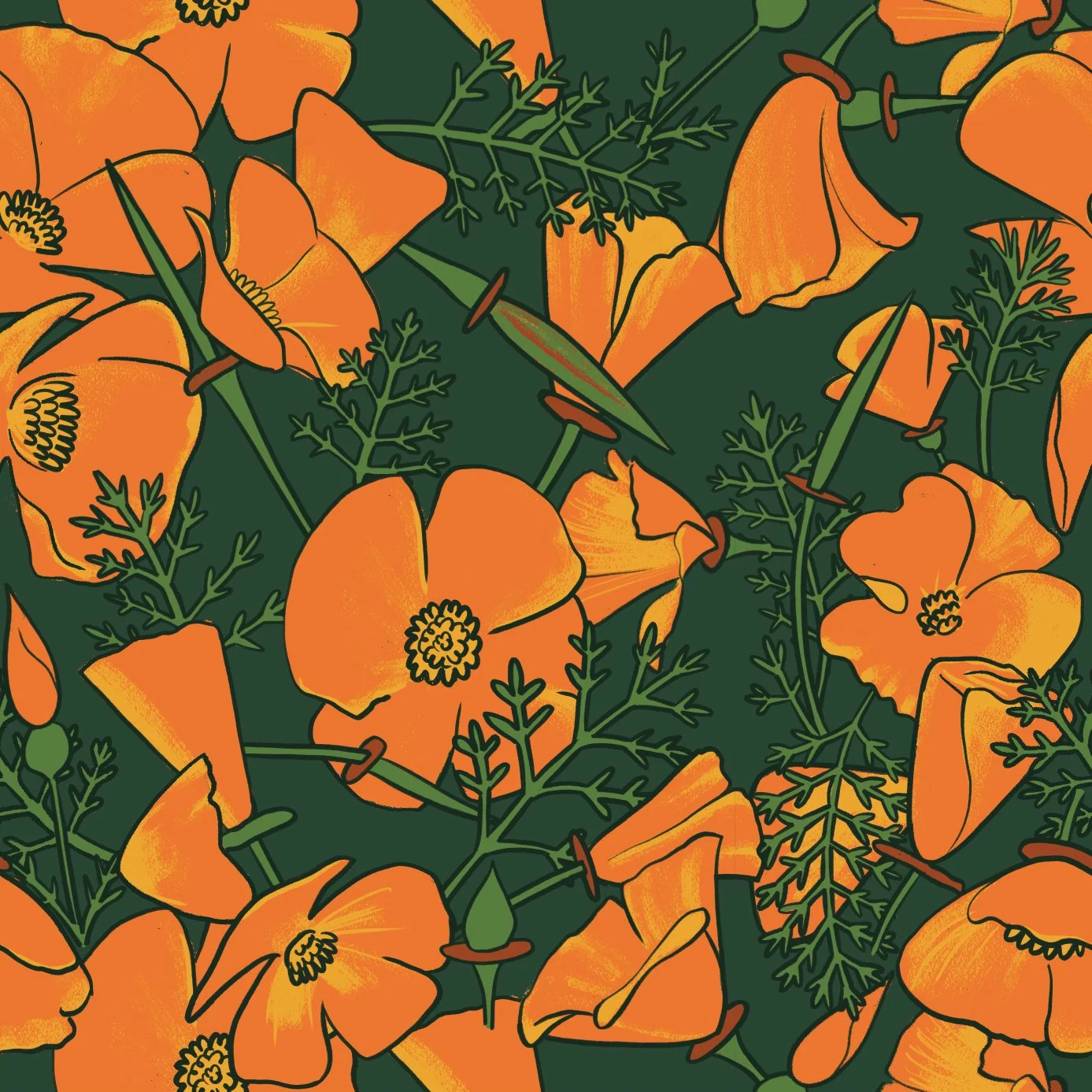 Wildflower collage - CA poppy.jpg