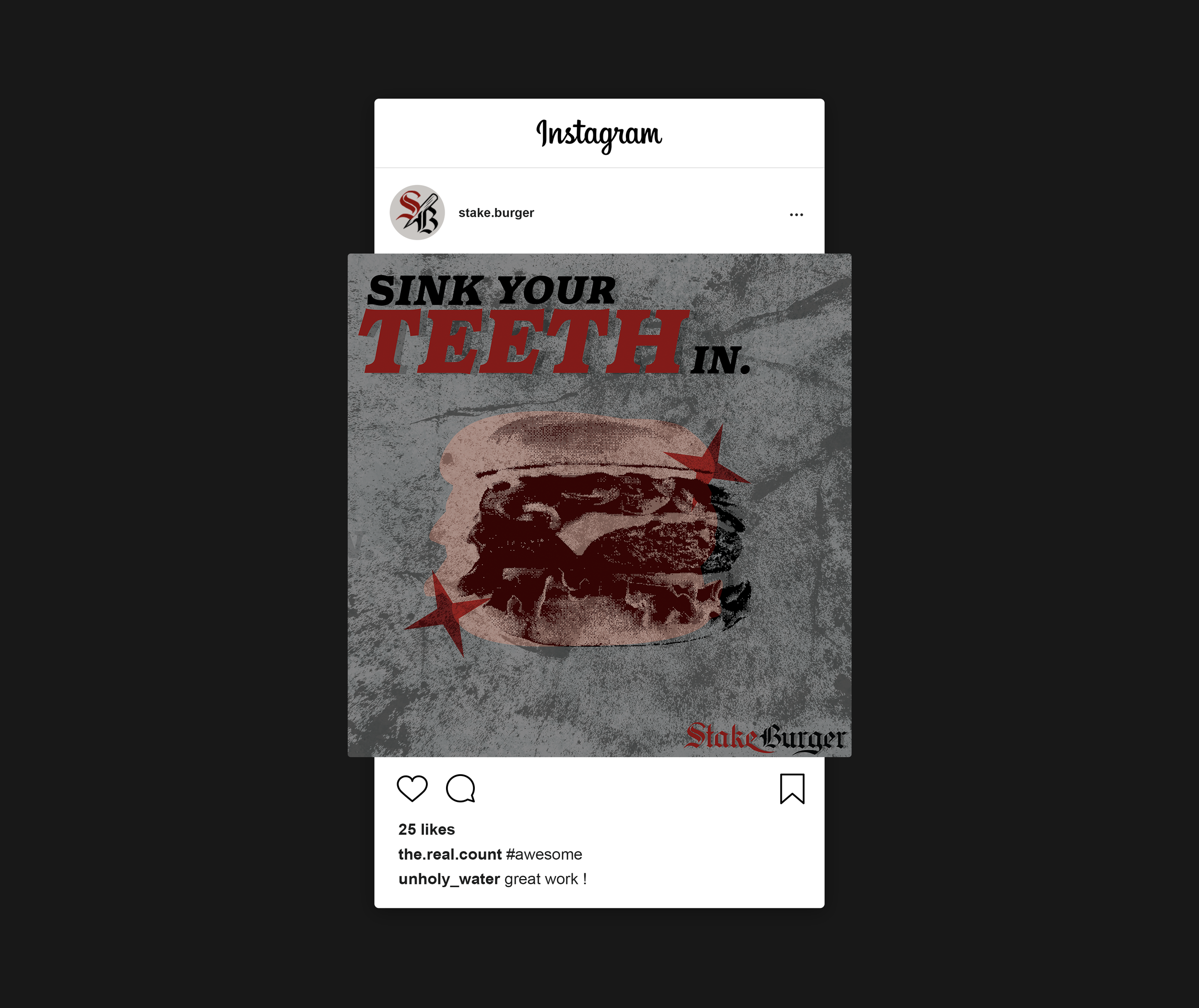 StakeBurger Instagram Post