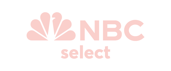 NBC select logo with peacock symbol in pink