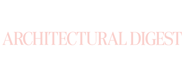 Text reading 'ARCHITECTURAL DIGEST' in pink font on a black background.
