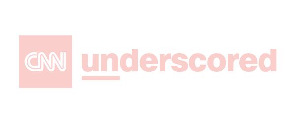 CNN underscored logo with a pink square and black and pink text