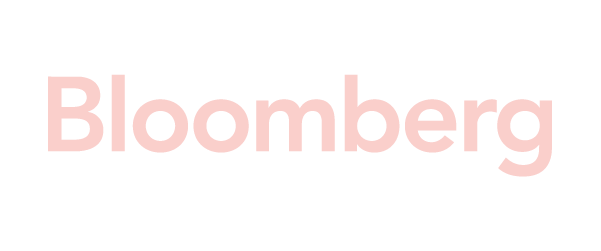 The word 'Bloomberg' in pink text on a black background.