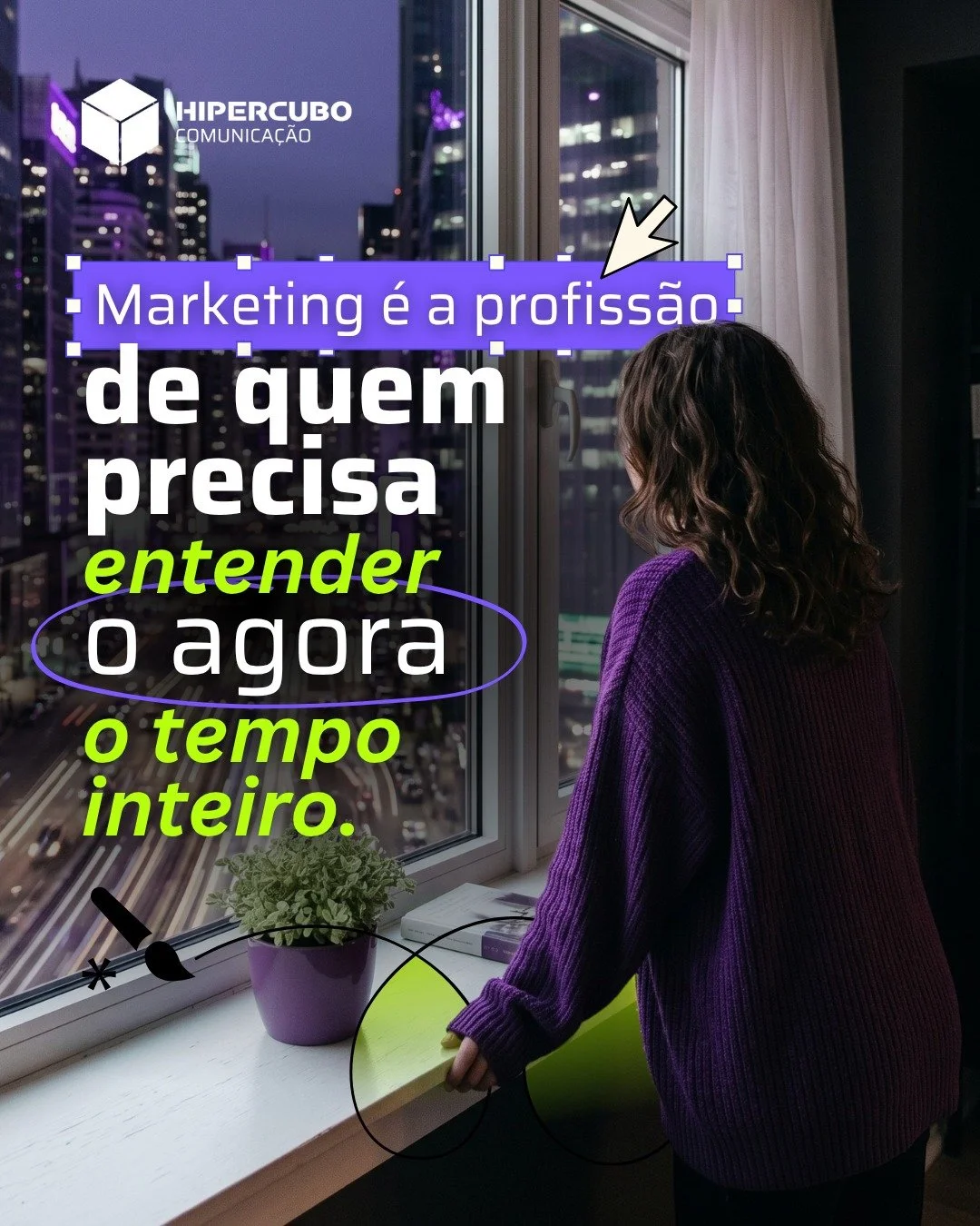 Marketing &eacute; uma profiss&atilde;o que exige aten&ccedil;&atilde;o ao tempo presente.
&Agrave;s pessoas.
&Agrave;s mudan&ccedil;as de comportamento.
&Agrave; forma como as marcas se posicionam.
Ao que o mercado come&ccedil;a a pedir antes mesmo 