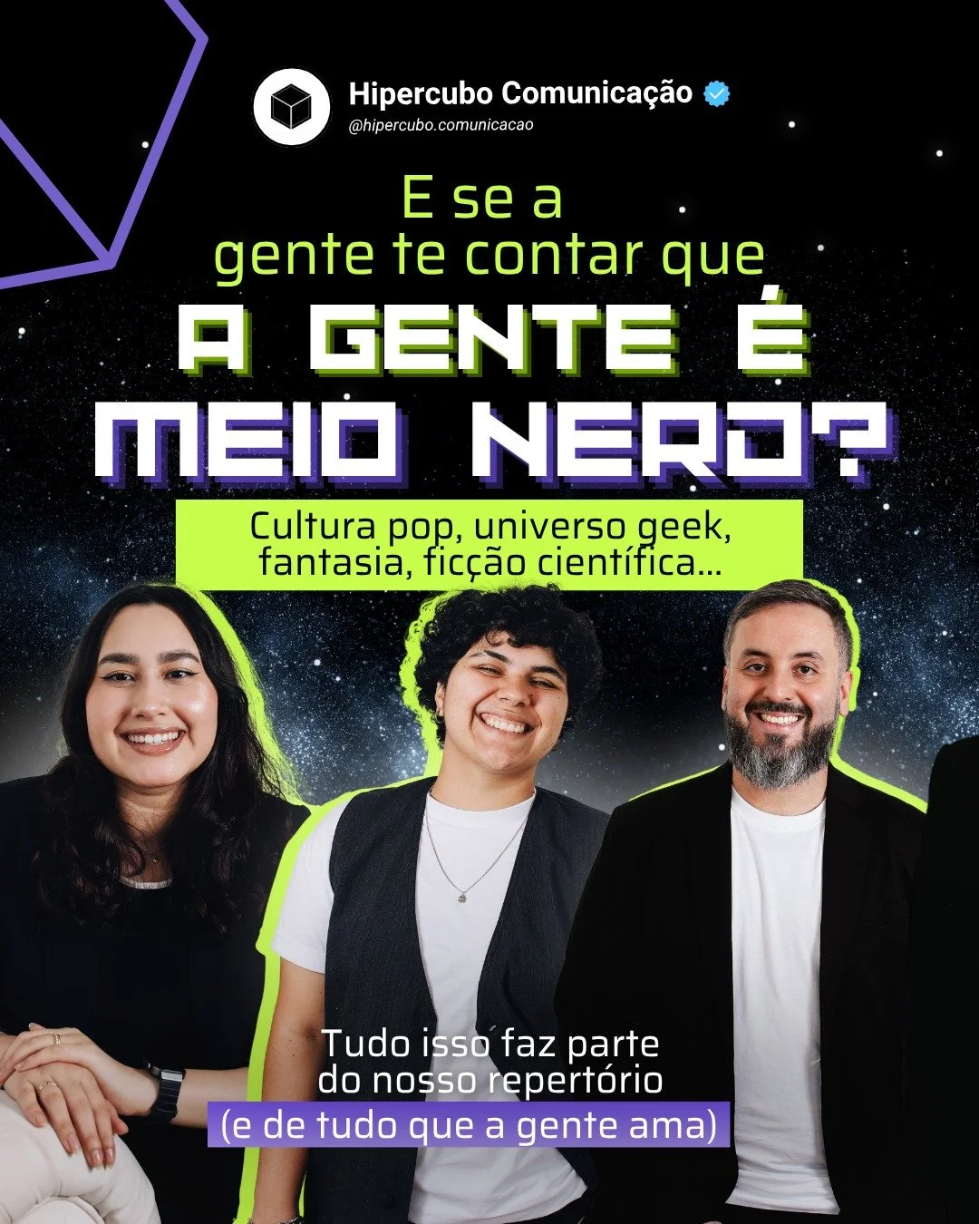 A gente fala de estrat&eacute;gia, posicionamento, conte&uacute;do e presen&ccedil;a digital.
Mas a verdade &eacute; que uma parte importante do nosso repert&oacute;rio tamb&eacute;m veio de mundos m&aacute;gicos, distopias, superpoderes, games, mons