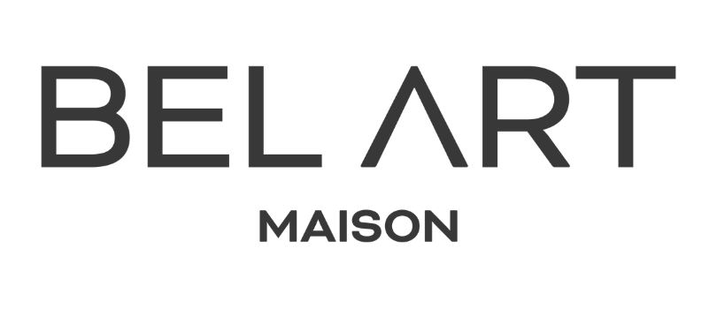 Logo com as palavras 'BEL ART' em destaque e 'MAISON' abaixo.