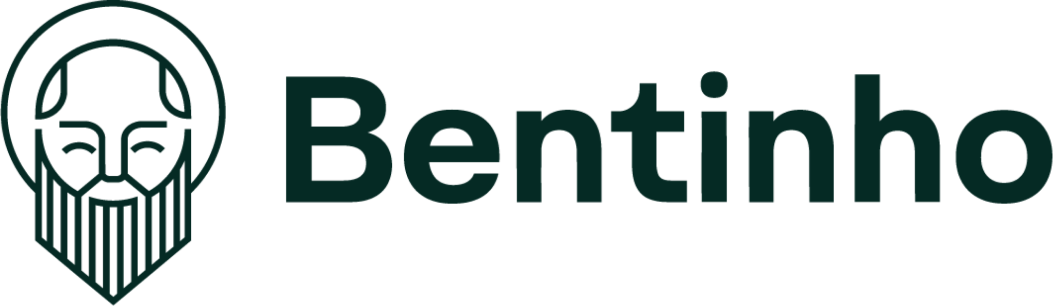 Logotipo estilizado com uma insígnia que representa uma máscara facial, ao lado da palavra 'BENTH'.