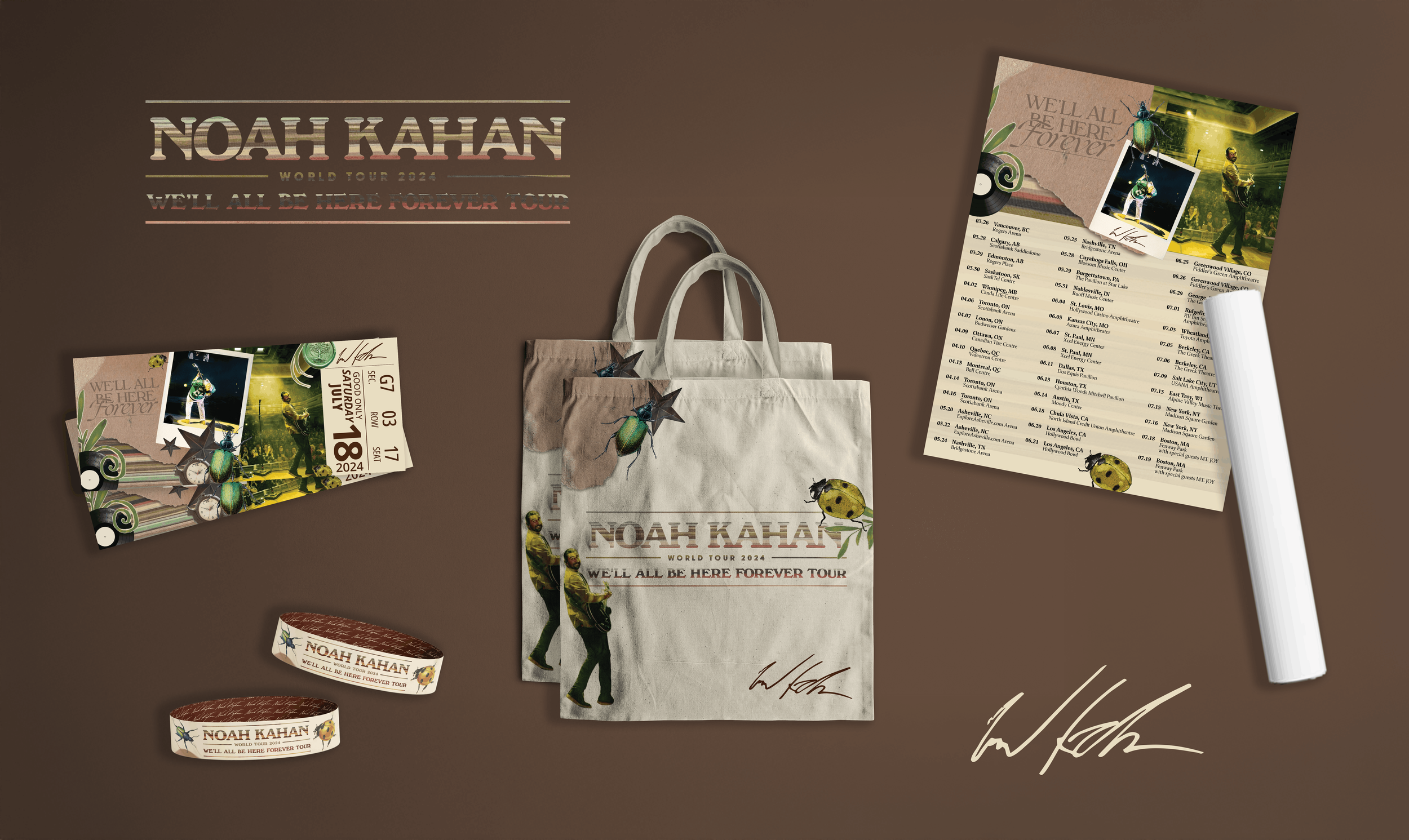 Complete concert merch package