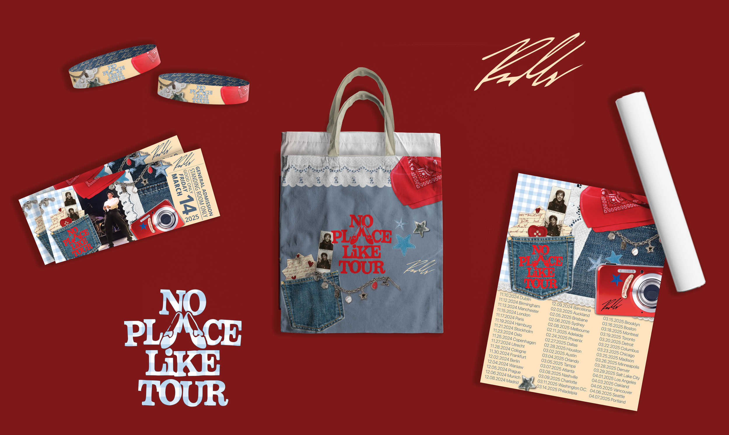 Complete concert merch package