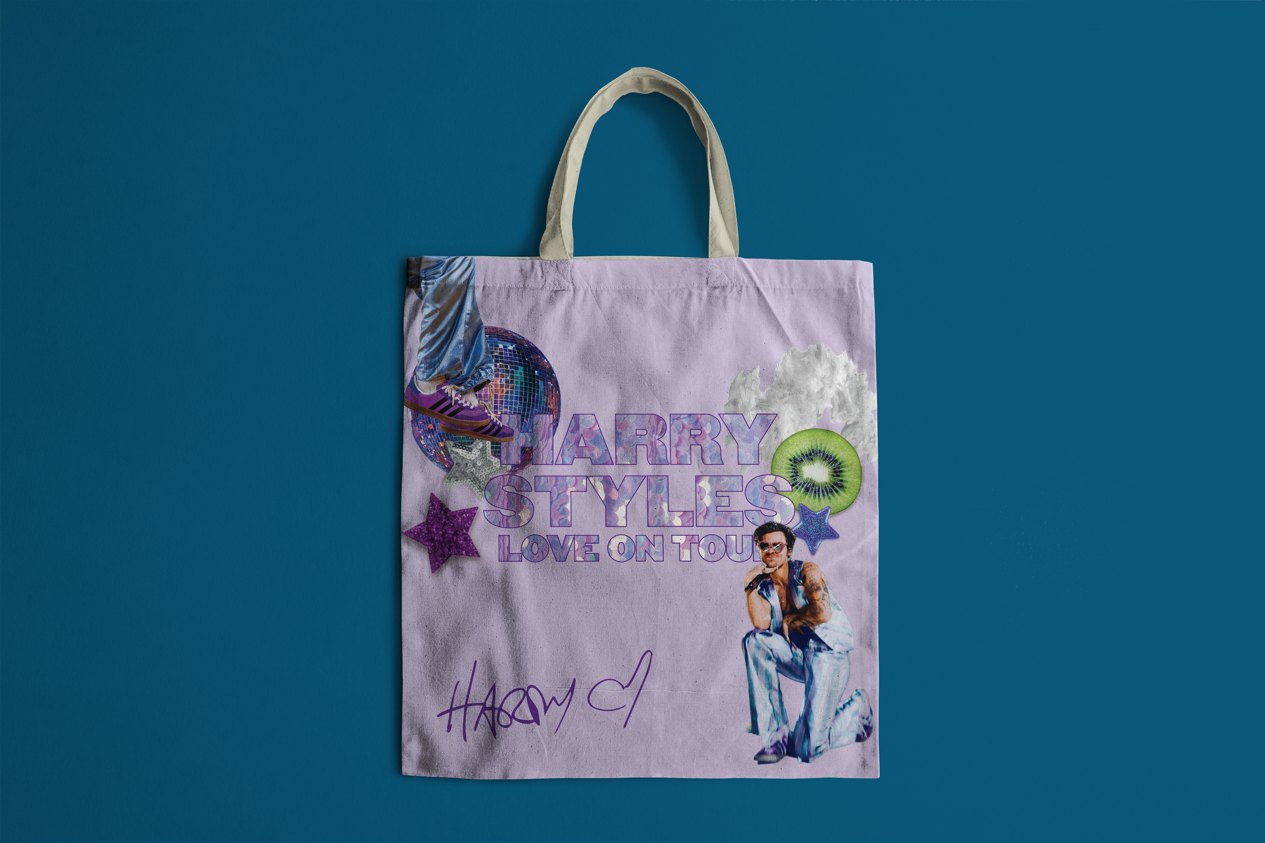 Tote bag that would carry all the items in the merch package