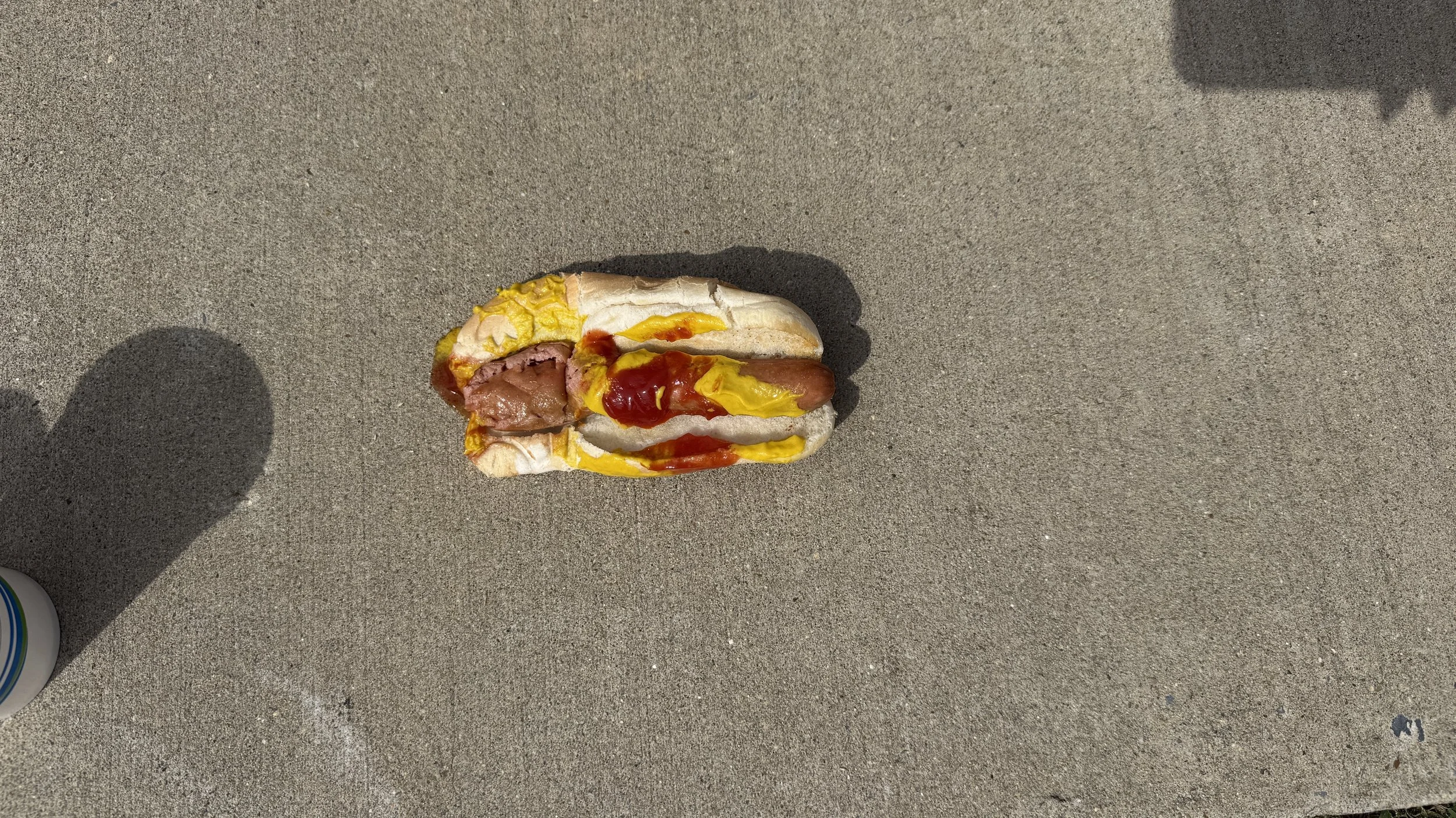 Some behind the scenes photos of me DESTROYING these hot dogs and sandwiches..
