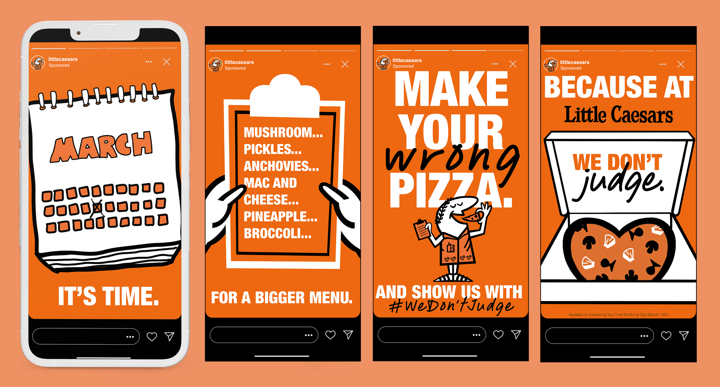 Instagram story post to promote new menu release day