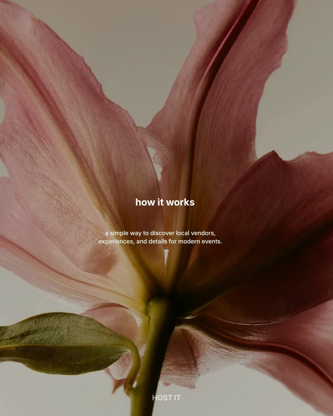 a better way to discover what&rsquo;s possible for your event.

Host It brings local vendors and experiences together in one curated place , making it easier to browse by category, explore profiles, and connect directly with the right fit.

for hosts