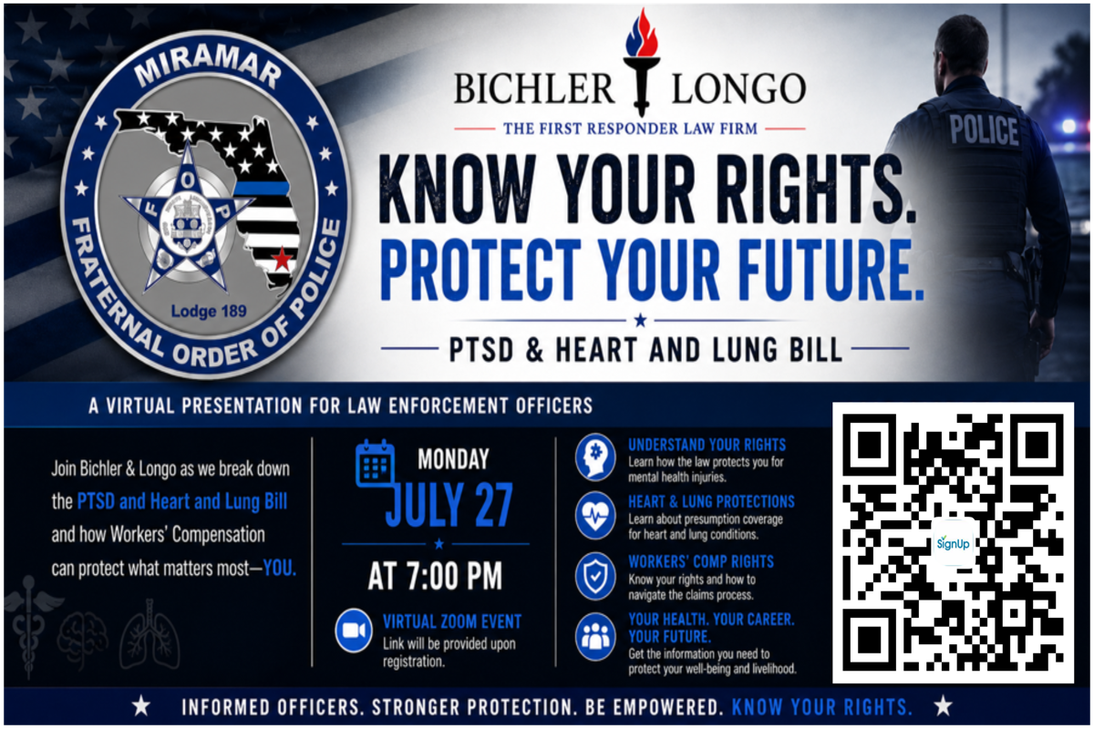 PTSD, Heart & Lung Bill, Workers Compensation 