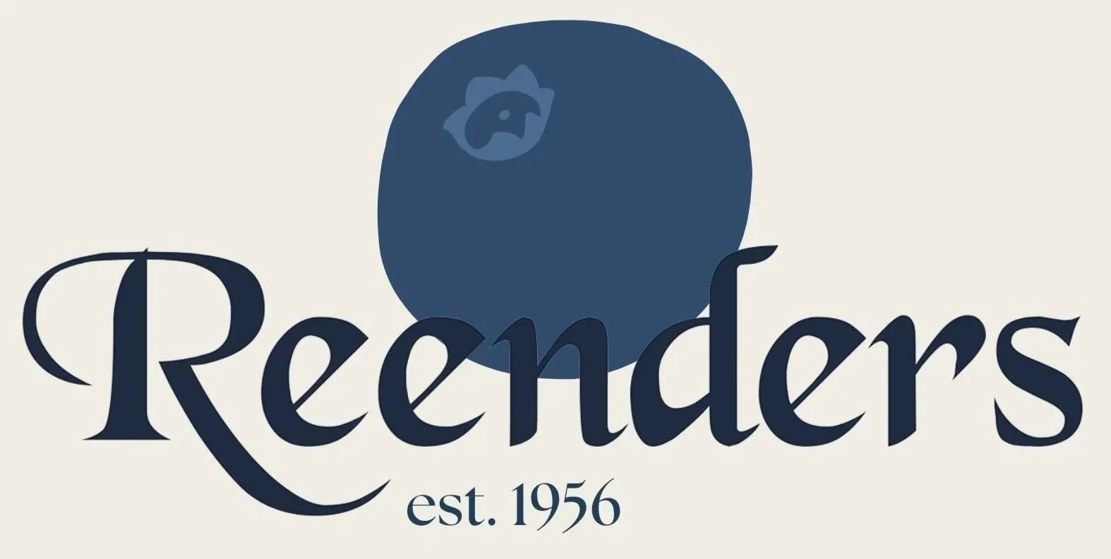 Logo with bird illustration and the words 'Reenders est. 1956' in stylized font.