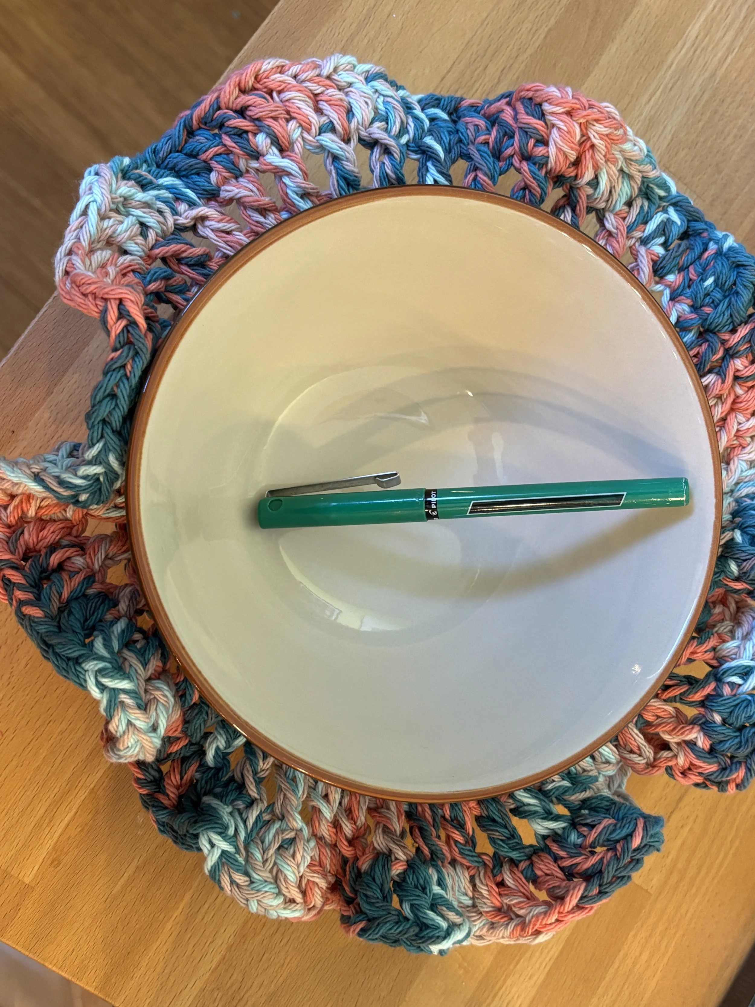 Crocheted Cotton Bowl Cozy