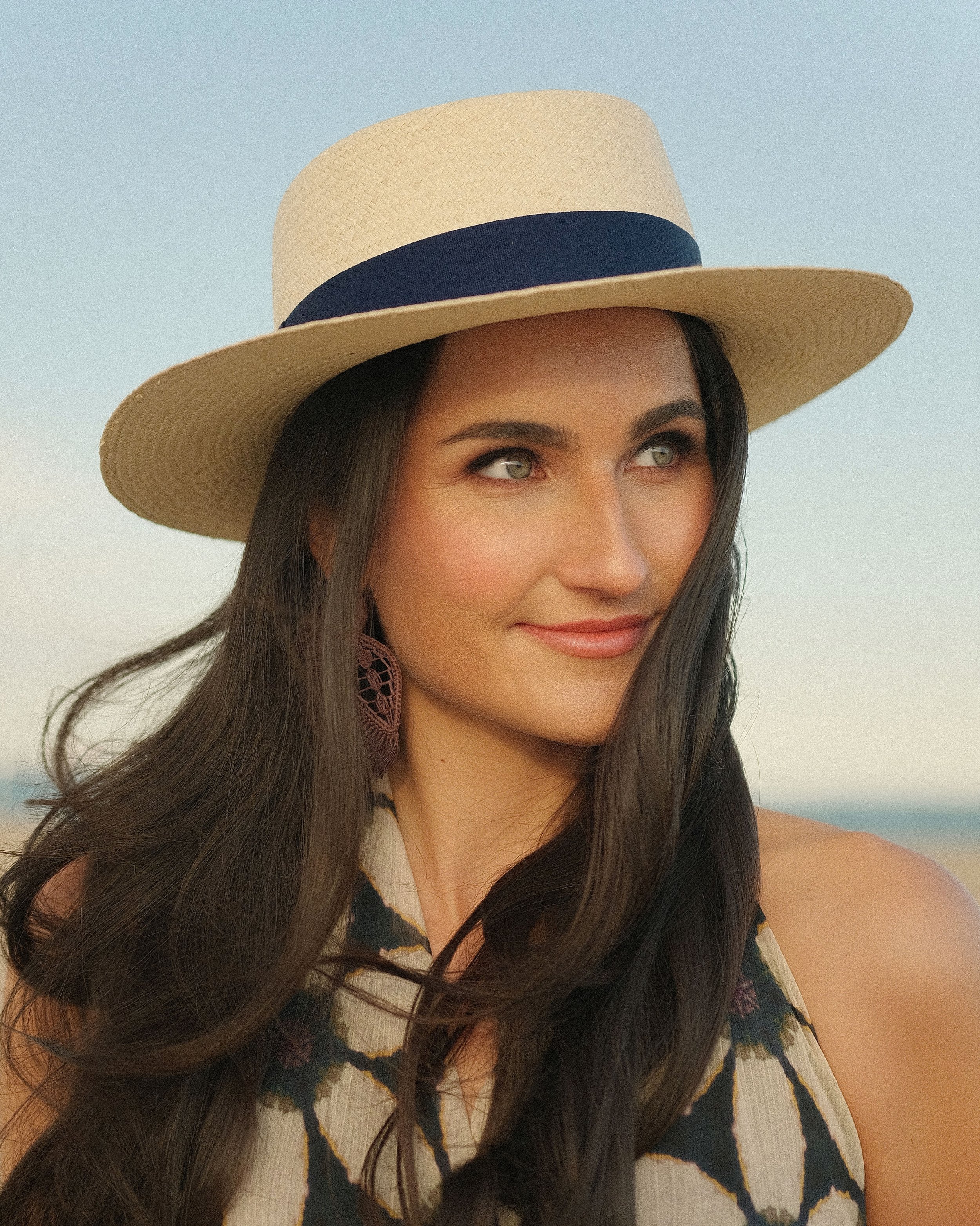 Beige Paja Toquilla Gambler Hat