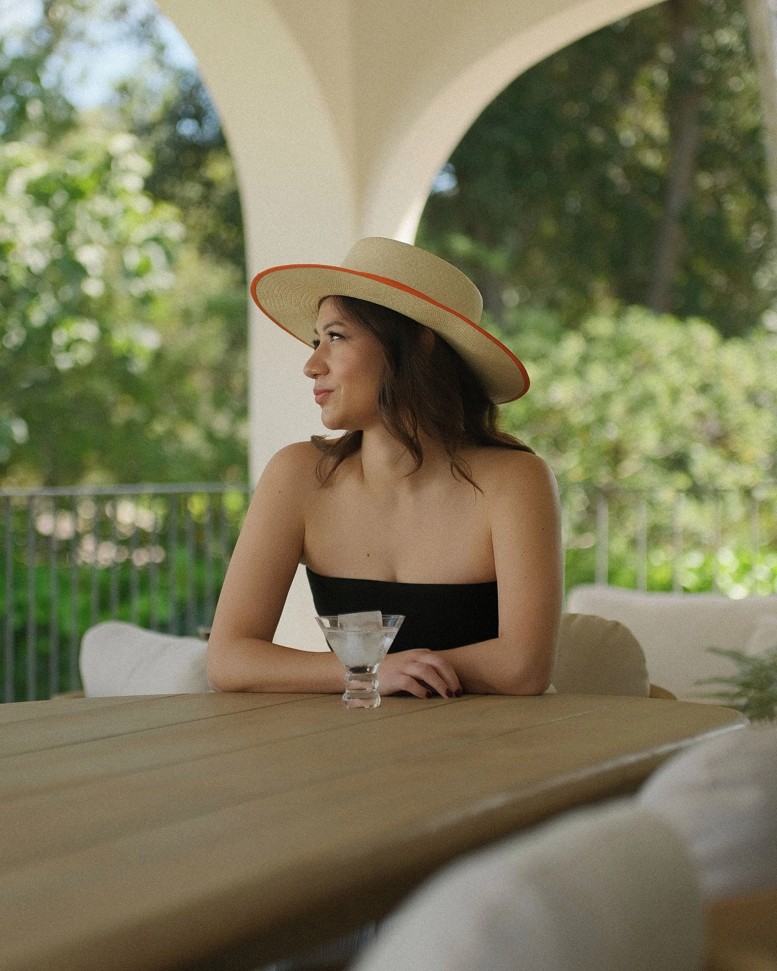 Orange Paja Toquilla Hat