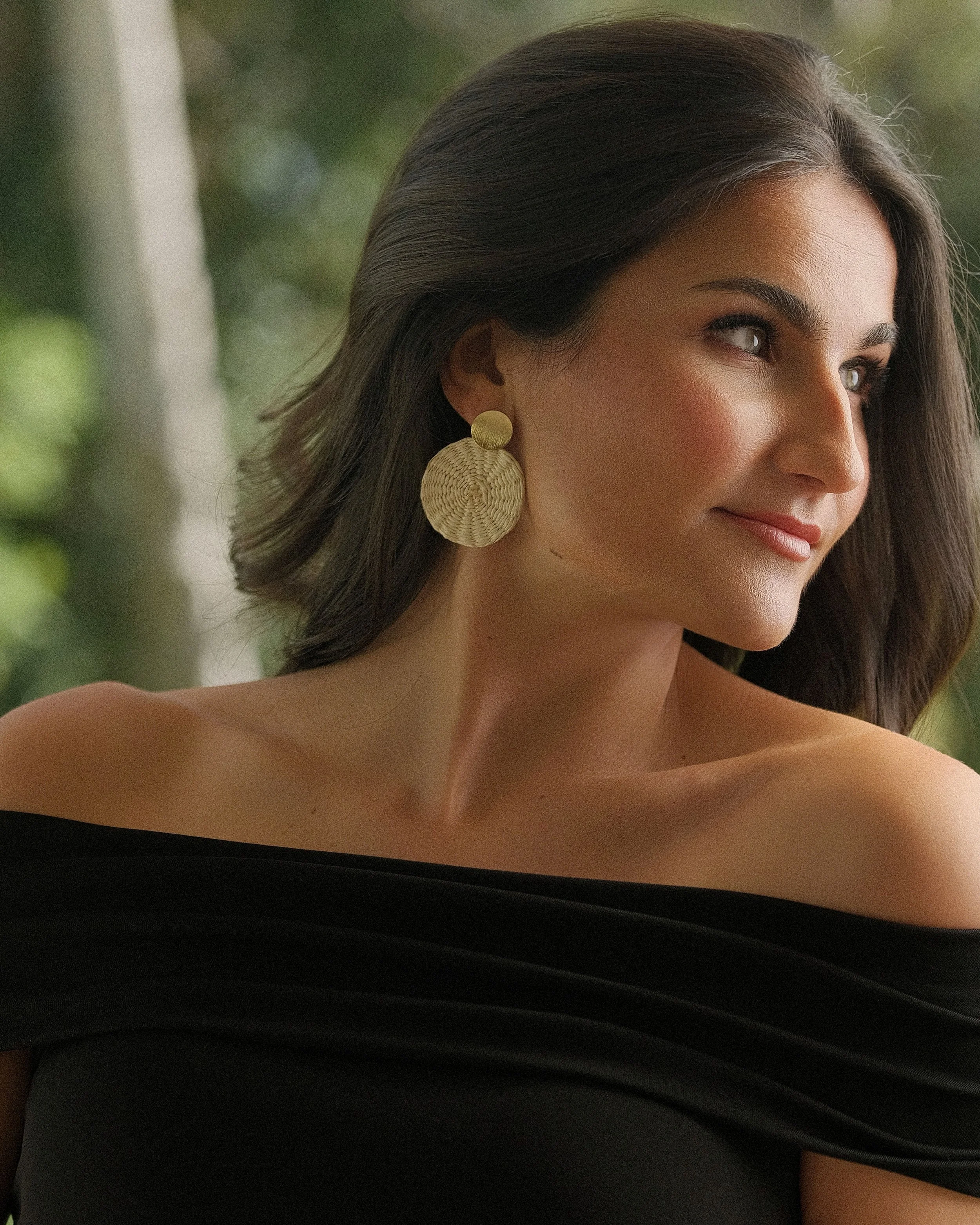 Handwoven Paja Toquilla Earrings