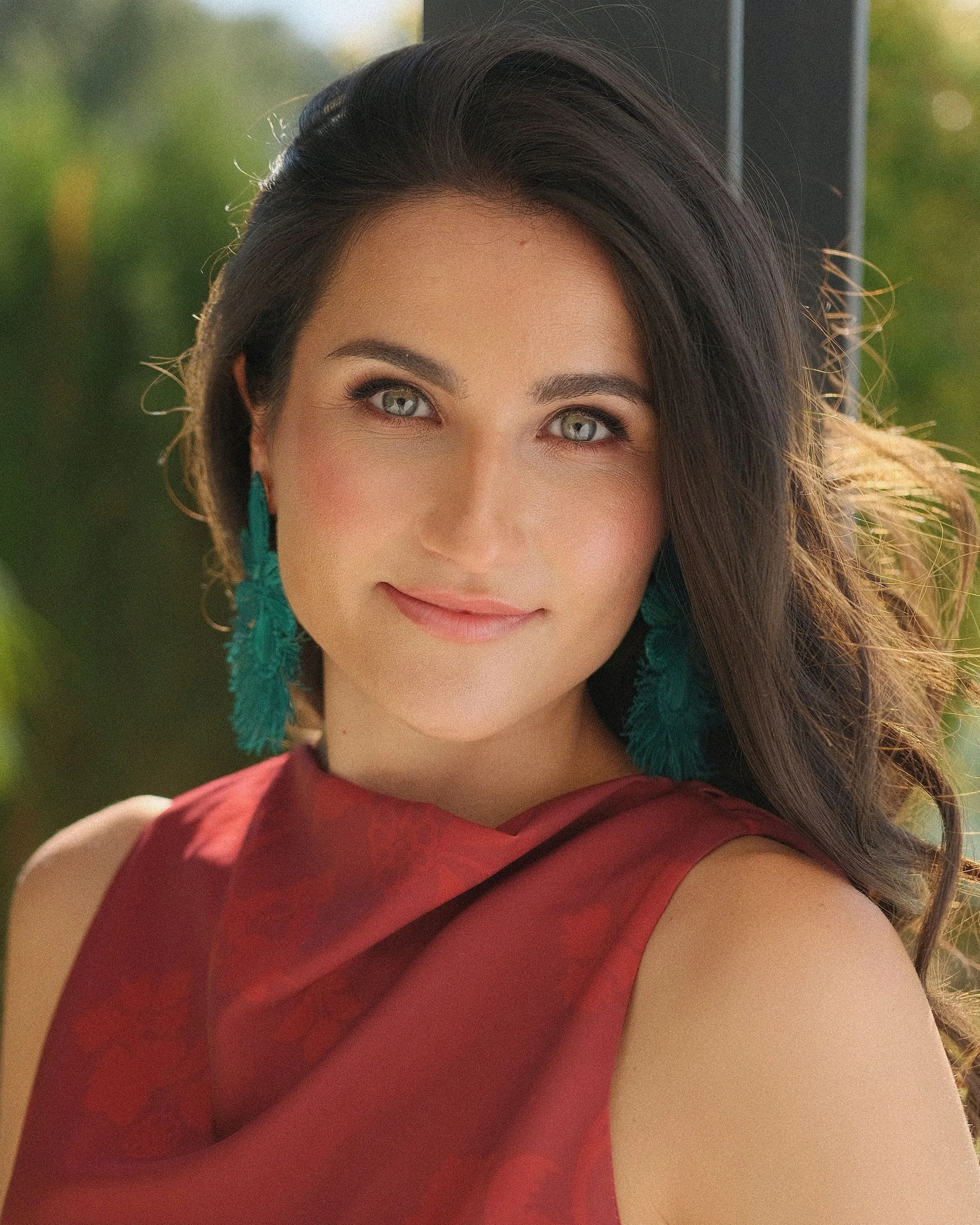 Paja Toquilla Earrings in Teal