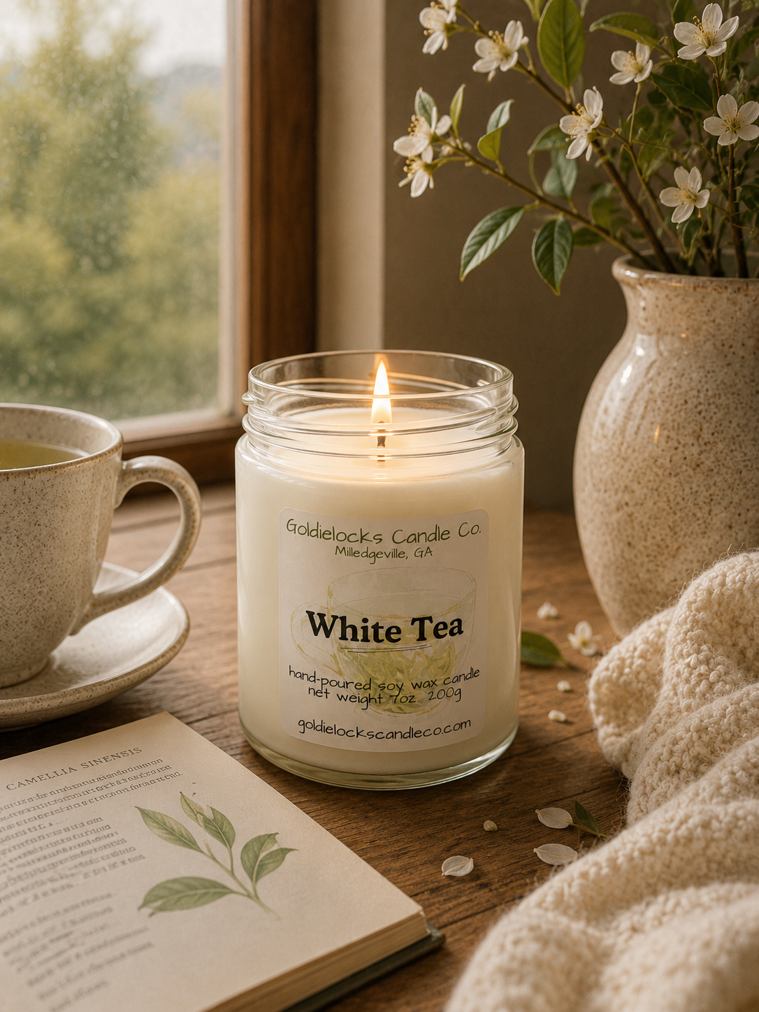White Tea Lit Candle.png
