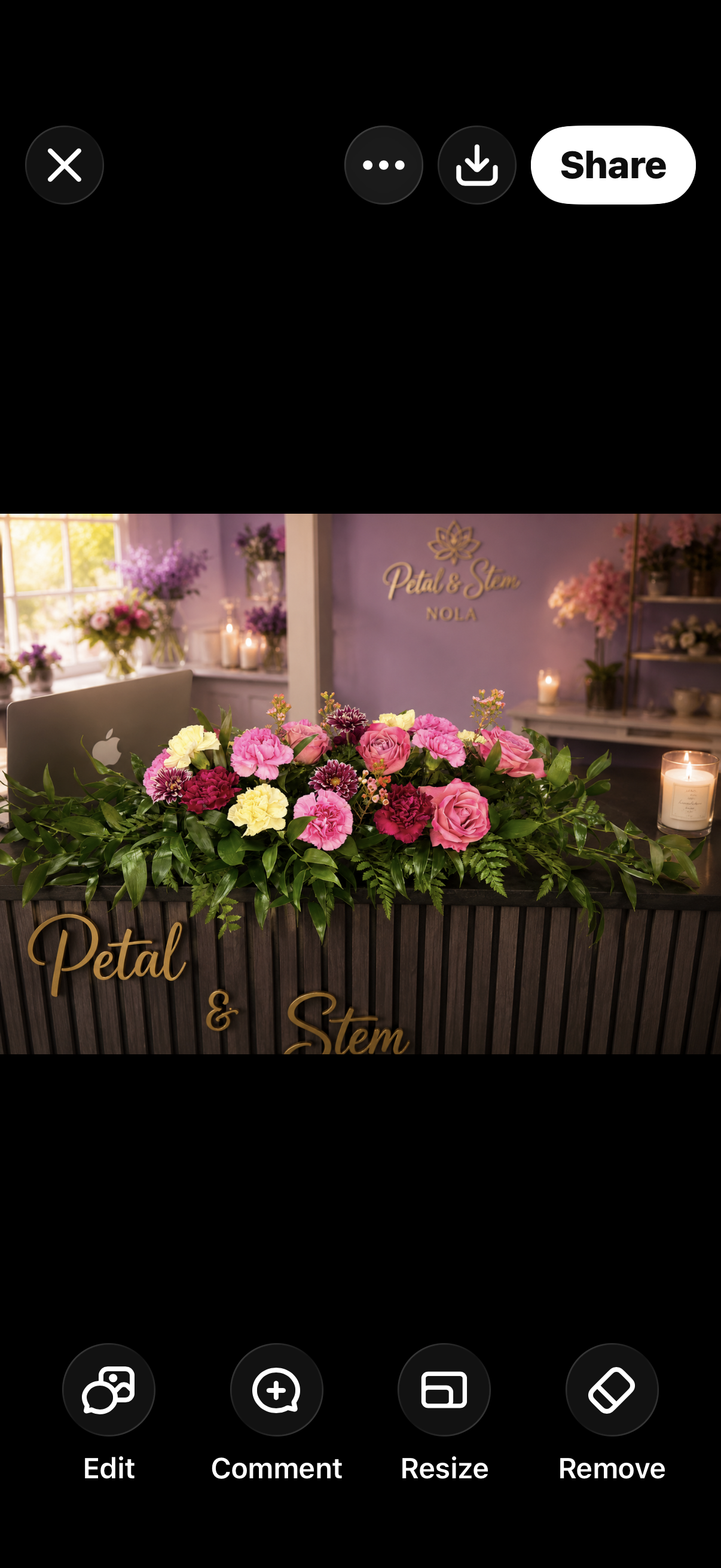 Blushing Garden Centerpiece