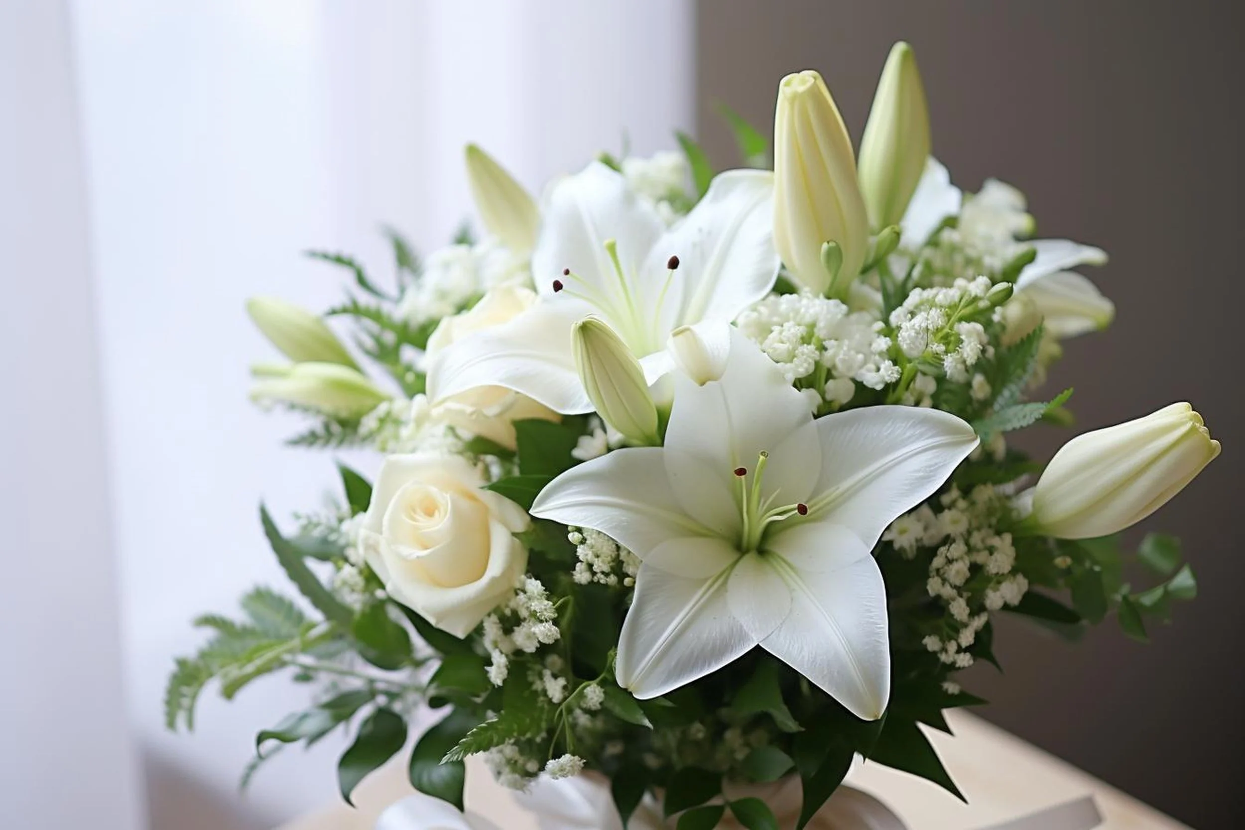 bunch-white-flowers-with-green-leaves-word-lily-it.jpg
