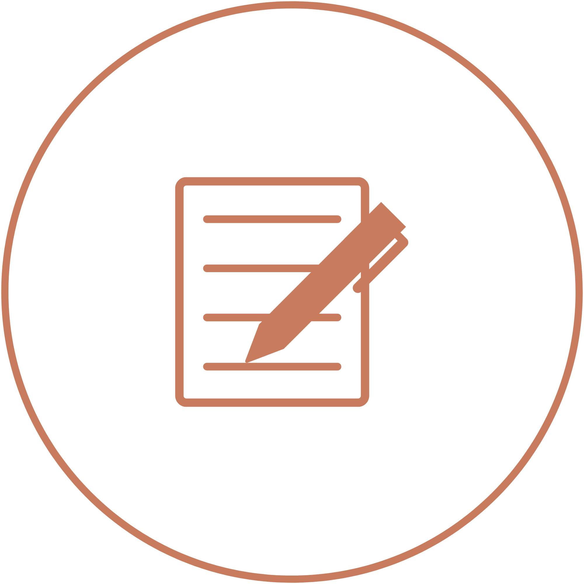 Outlined illustration of a safety helmet with a hand holding a tablet and stylus