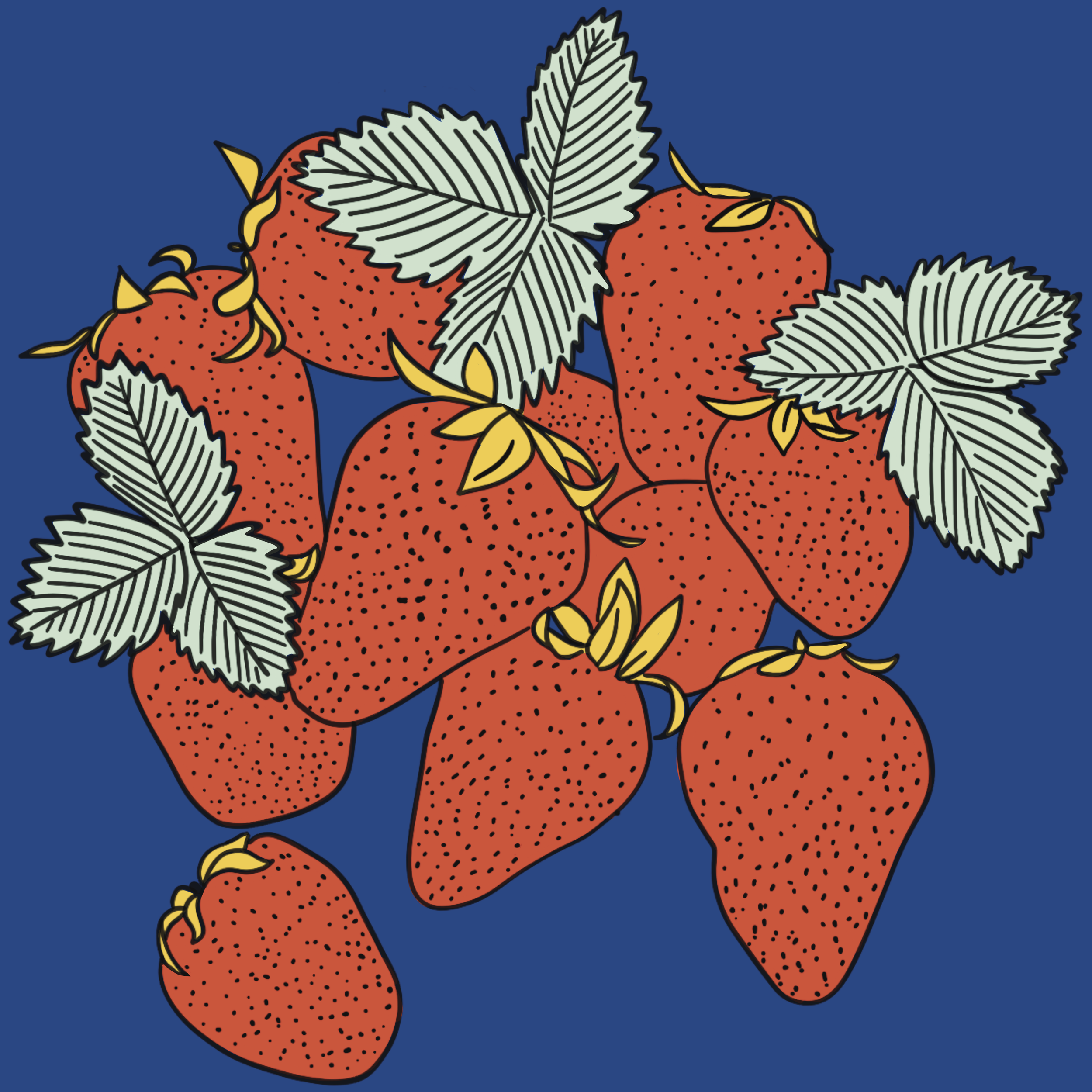 Strawberry Cluster