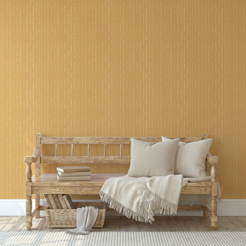 Sunfall:  Warm golden lines drift gently downward, reminiscent of sunlight filtering through open air. Soft and understated, this blender adds a touch of warmth and glow to the collection.