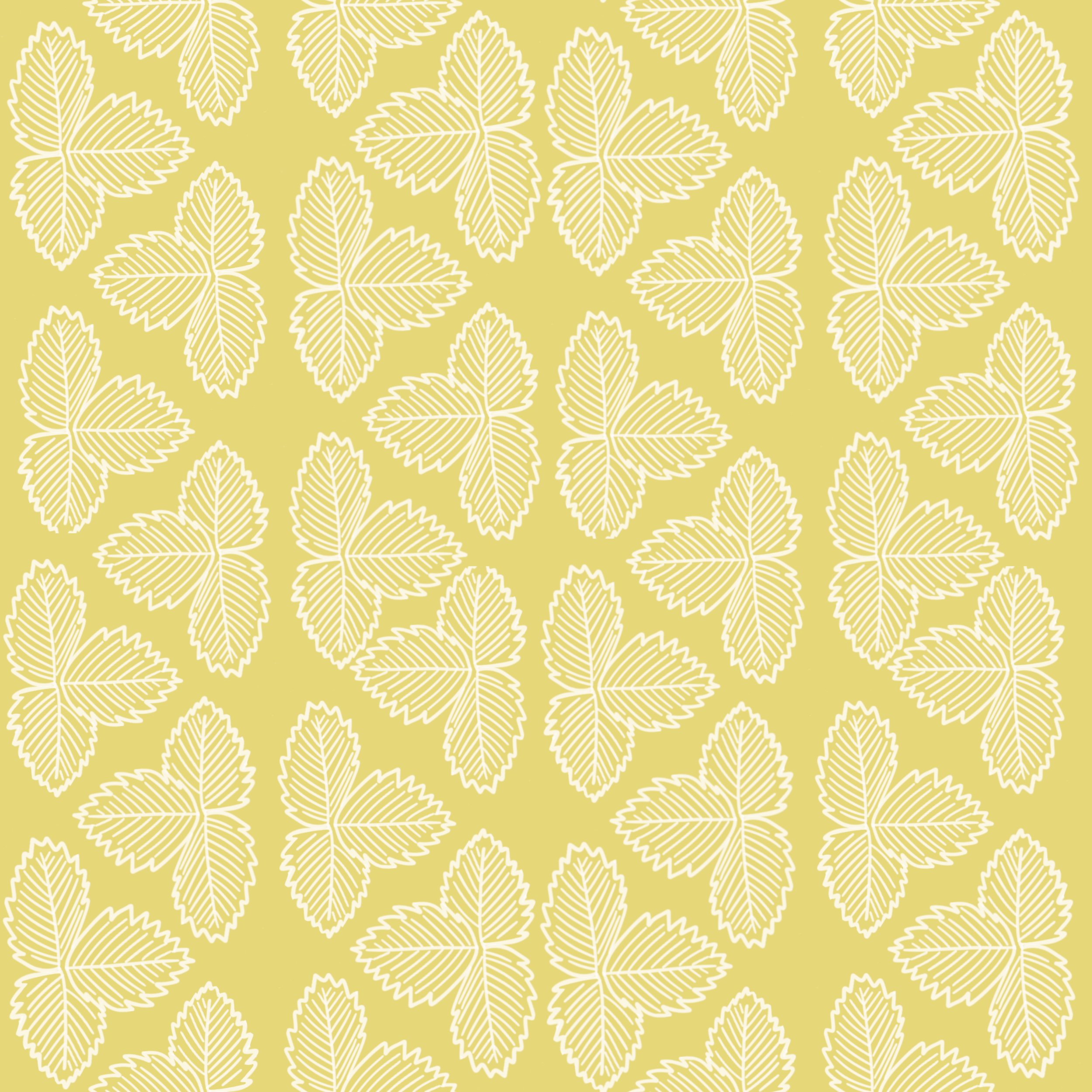 Strawberry Leaves - Yellow