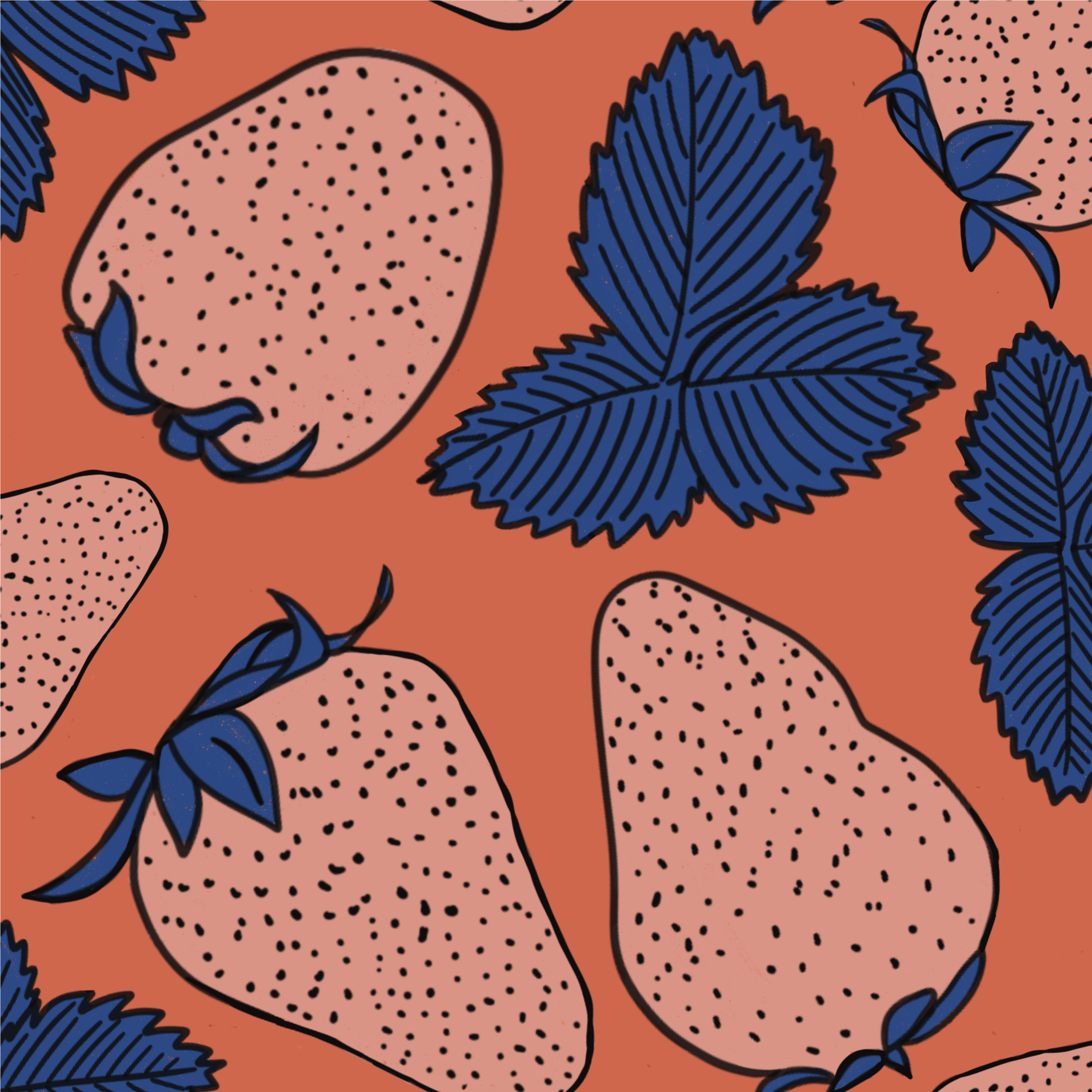 Sweet Strawberries - Red
