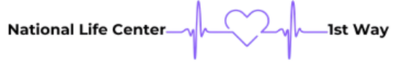 Graphic with a heartbeat line forming a heart shape between 'National Life Center' and '1st Way'