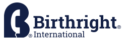 Birhtright International logo with blue text and design