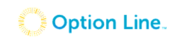 Option Line logo with a sun icon and blue text