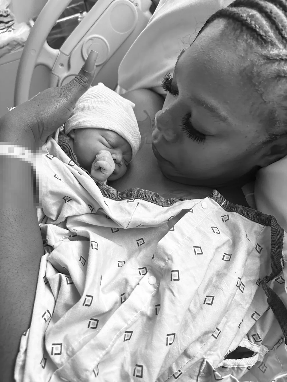 Skin to skin with a newborn