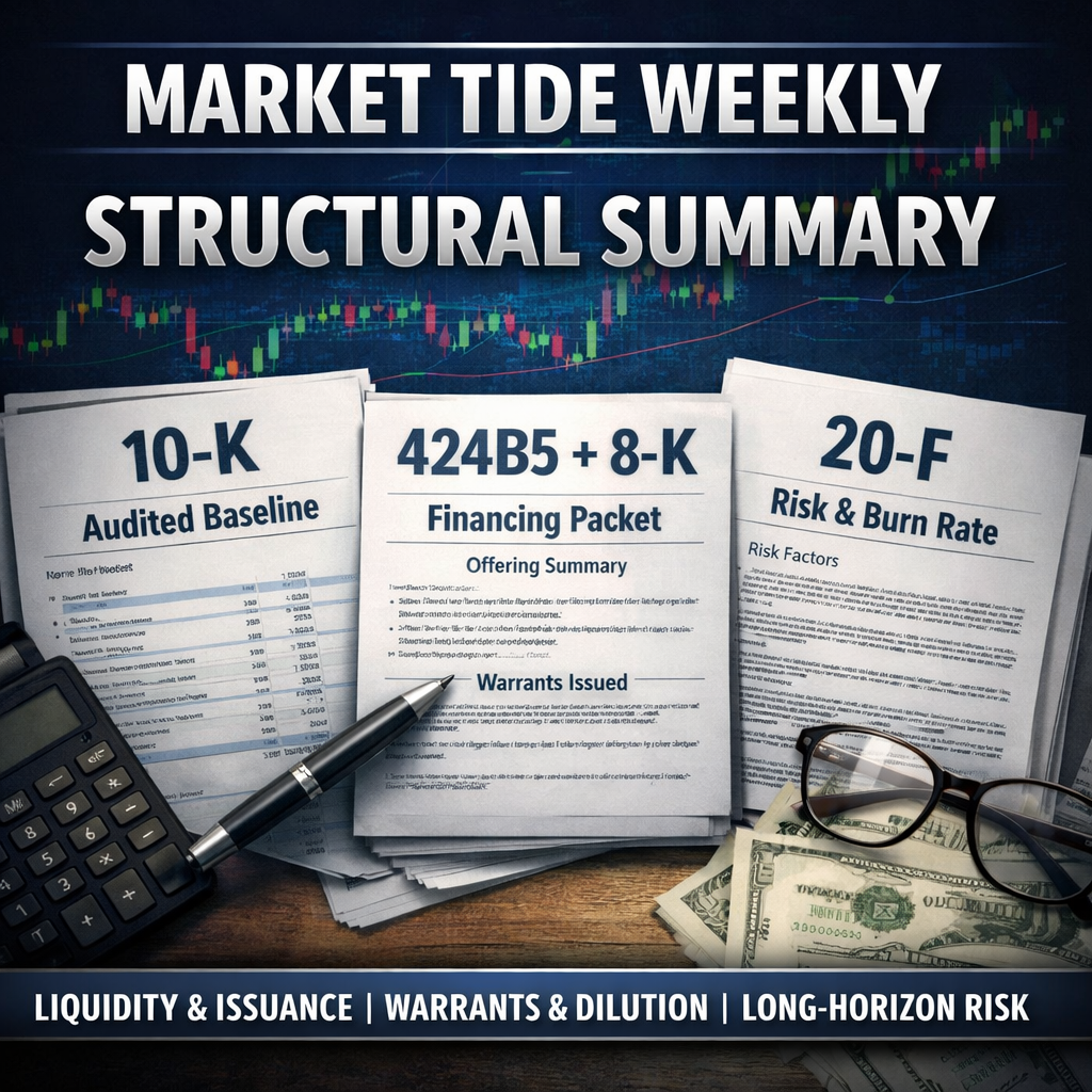 Capital Structure Week: AGH’s Audited Baseline, ANVS’s Financing Packet, XNDU’s Long‑Horizon Risk Map