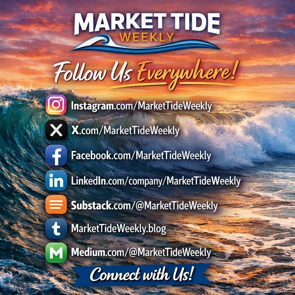 🌊 Ride the Waves with Market Tide Weekly! 
Calm analysis, no hype &mdash; just structural insight into the tides shaping microcap markets.
Connect with us across every platform and stay tuned for Tuesday&rsquo;s Market Tide Weekly and Thursday&rsquo