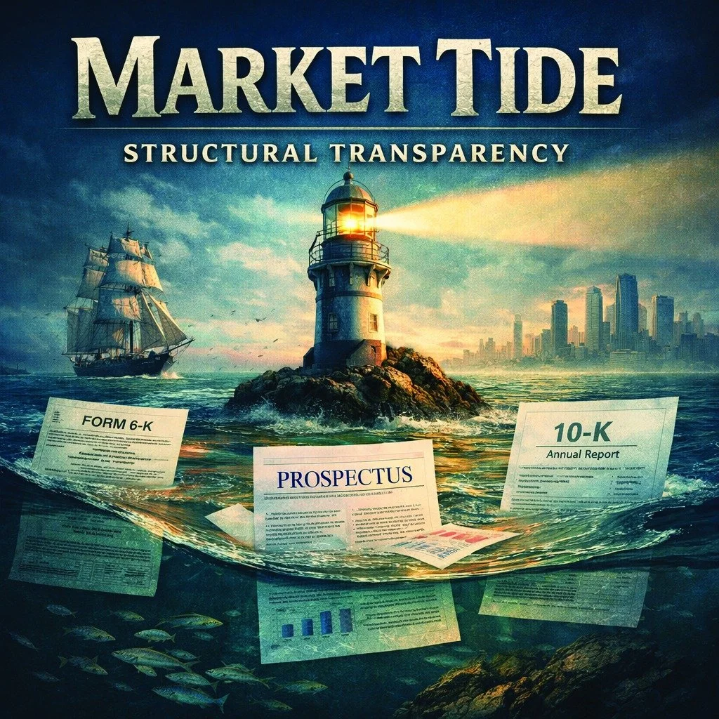 This week&rsquo;s Market Tide Weekly is live.
Three companies. Three structural hinge points.
If you follow filings, not noise, this one hits.
Full Tuesday Edition &mdash; 11AM CST MarketTideWeekly.com