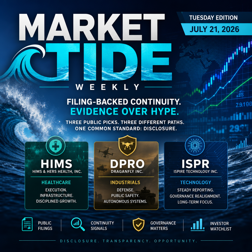 Tuesday Edition: Three Filing-Backed Watchlist Names With Clean Continuity Signals