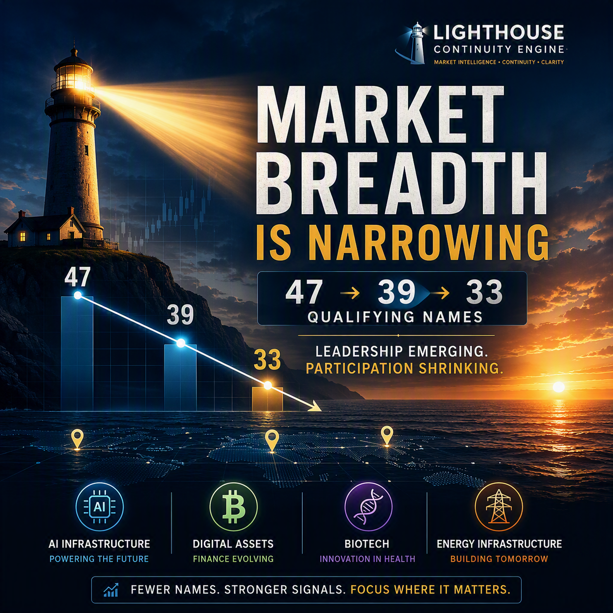 Lighthouse Market Anomalies Report: Shrinking Market Breadth and Emerging Leadership Signals
