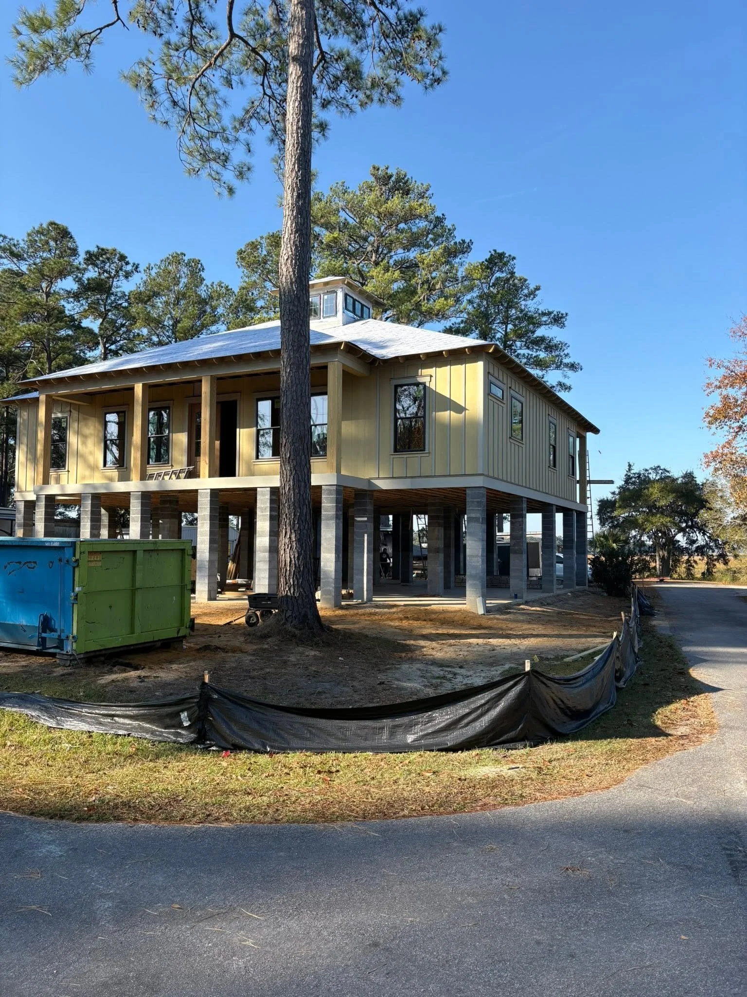 custom coastal house tk builders under construction Beaufort sc