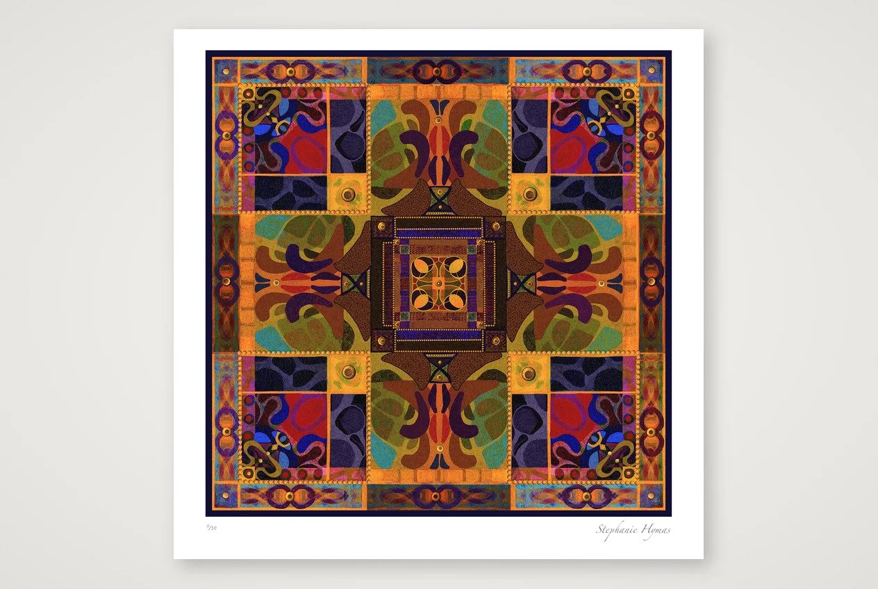 The Inner Chamber limited edition fine art print by Stephanie Hymas, showing the artist’s signature and edition number.