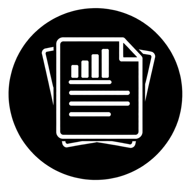 Silhouette of a business report.
