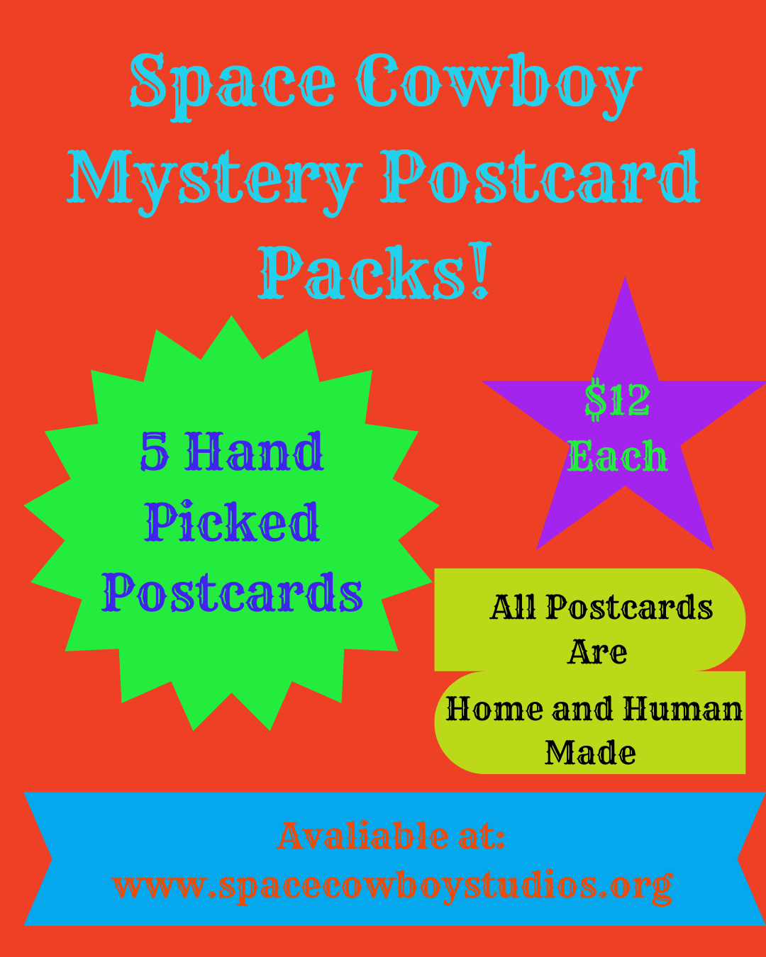 Mystery Postcard Pack