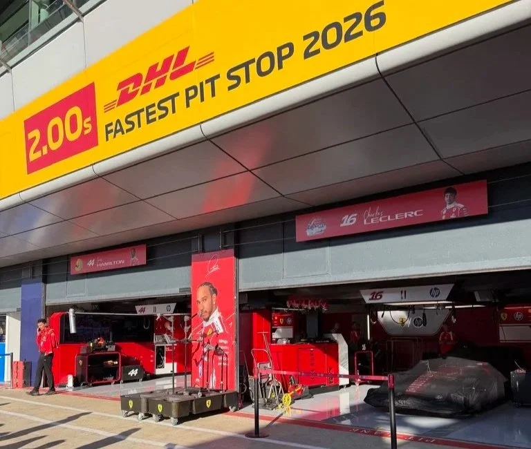 Silverstone F1 Paddock Club pit lane tour Ferrari garage