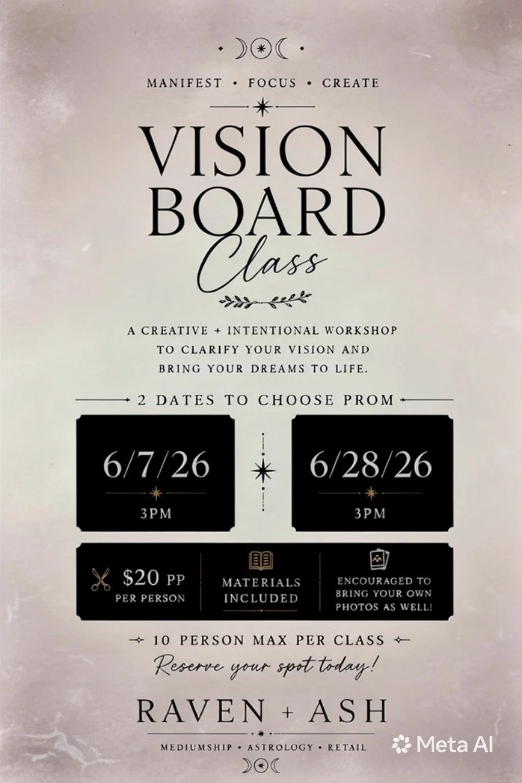 Vision Board Class
