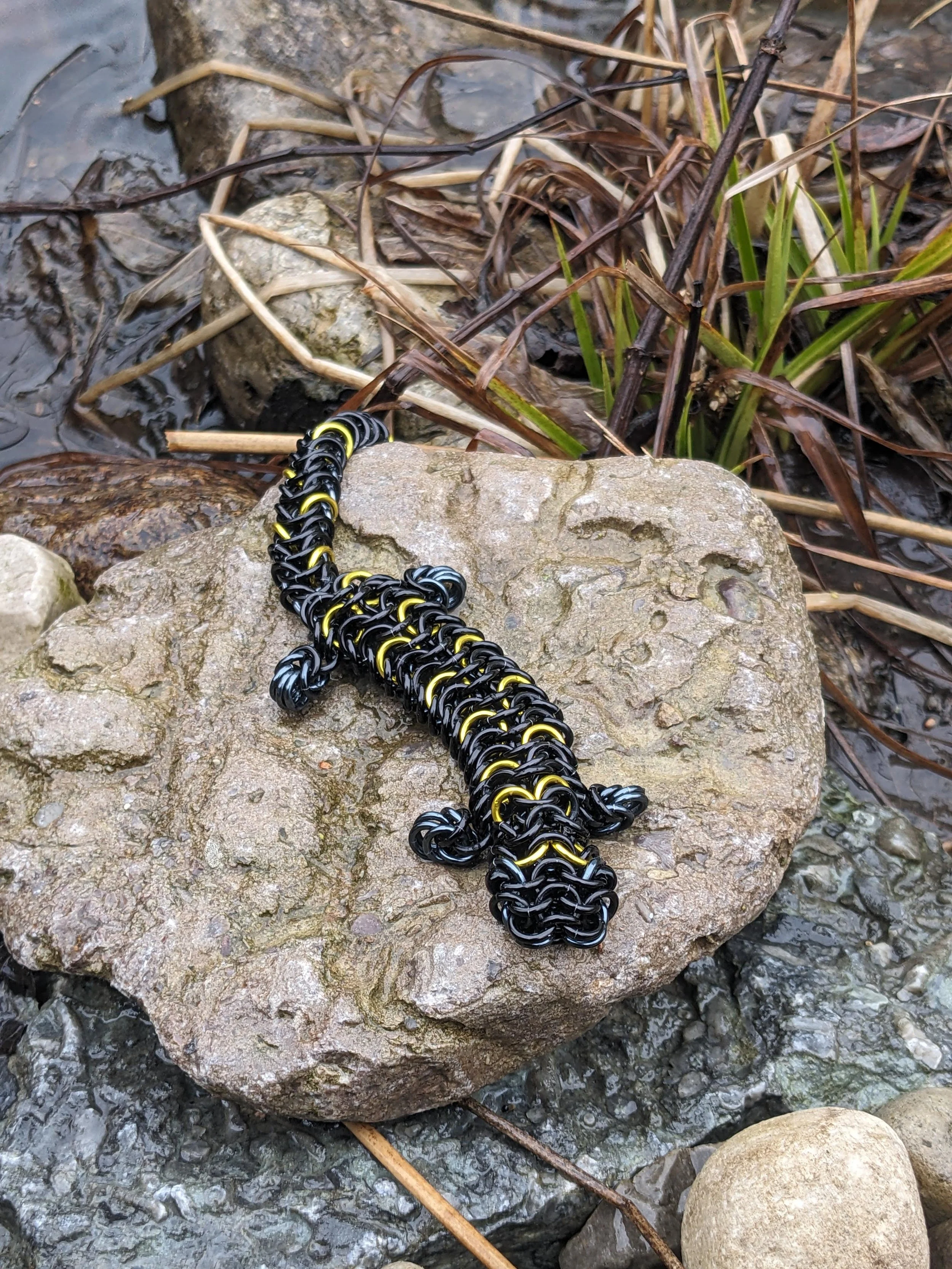 Chainmaille Spotted Salamander