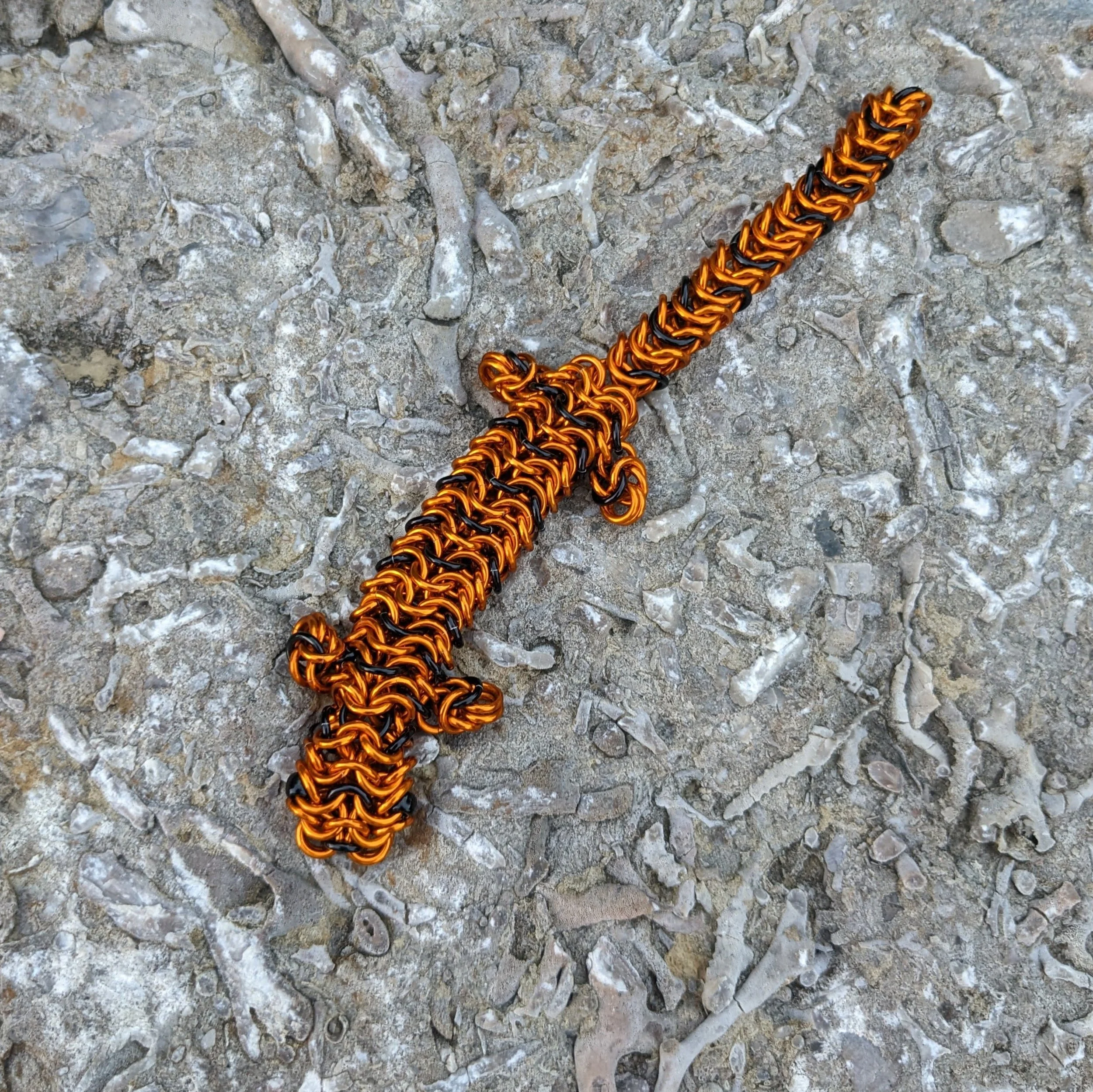 Chainmaille Spring Salamander — Midnight Maille Weaver